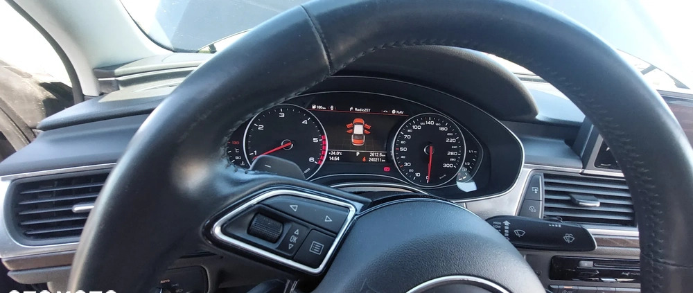 Audi A6 cena 59900 przebieg: 240093, rok produkcji 2015 z Ełk małe 379